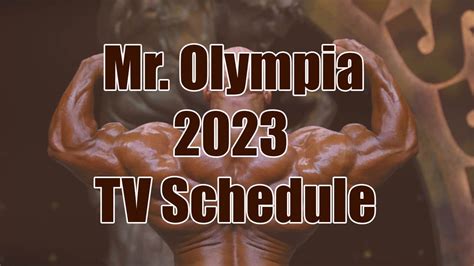 mr olympia on tv|mr olympia 2023 free.